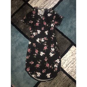 Hoodie floral dress